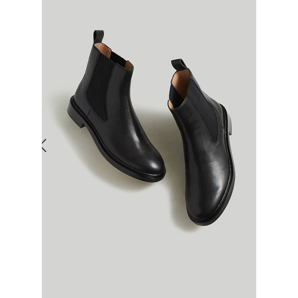Madewell $188 The Benning Chelsea Boot Black Size 9 NN017